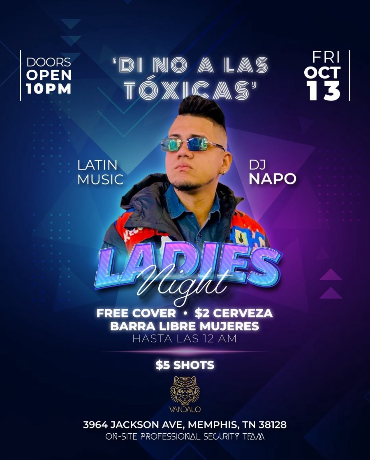 Flyer evento DJ Napo 1